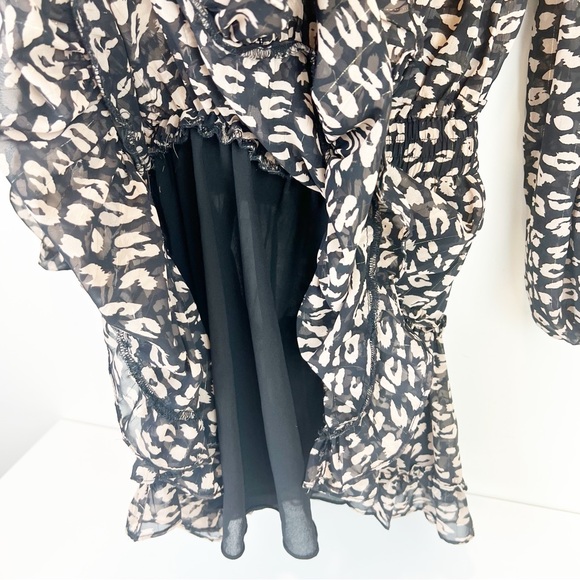 Buddy Love ZoZo Leopard Print Popover Dress Size Small - Picture 7 of 8